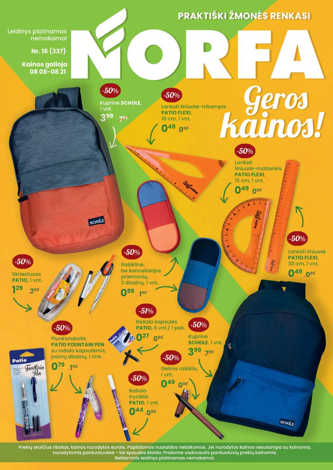 Norfa kaininis leidinys akcijos nuo 
  2019-08-08 iki 
  2019-08-21 | Leidinukas.lt puslapis 1