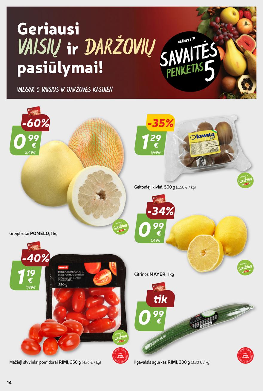 Rimi savaitinis leidinys akcijos nuo 
  2023-11-28 iki 
  2023-12-04 | Leidinukas.lt puslapis 14