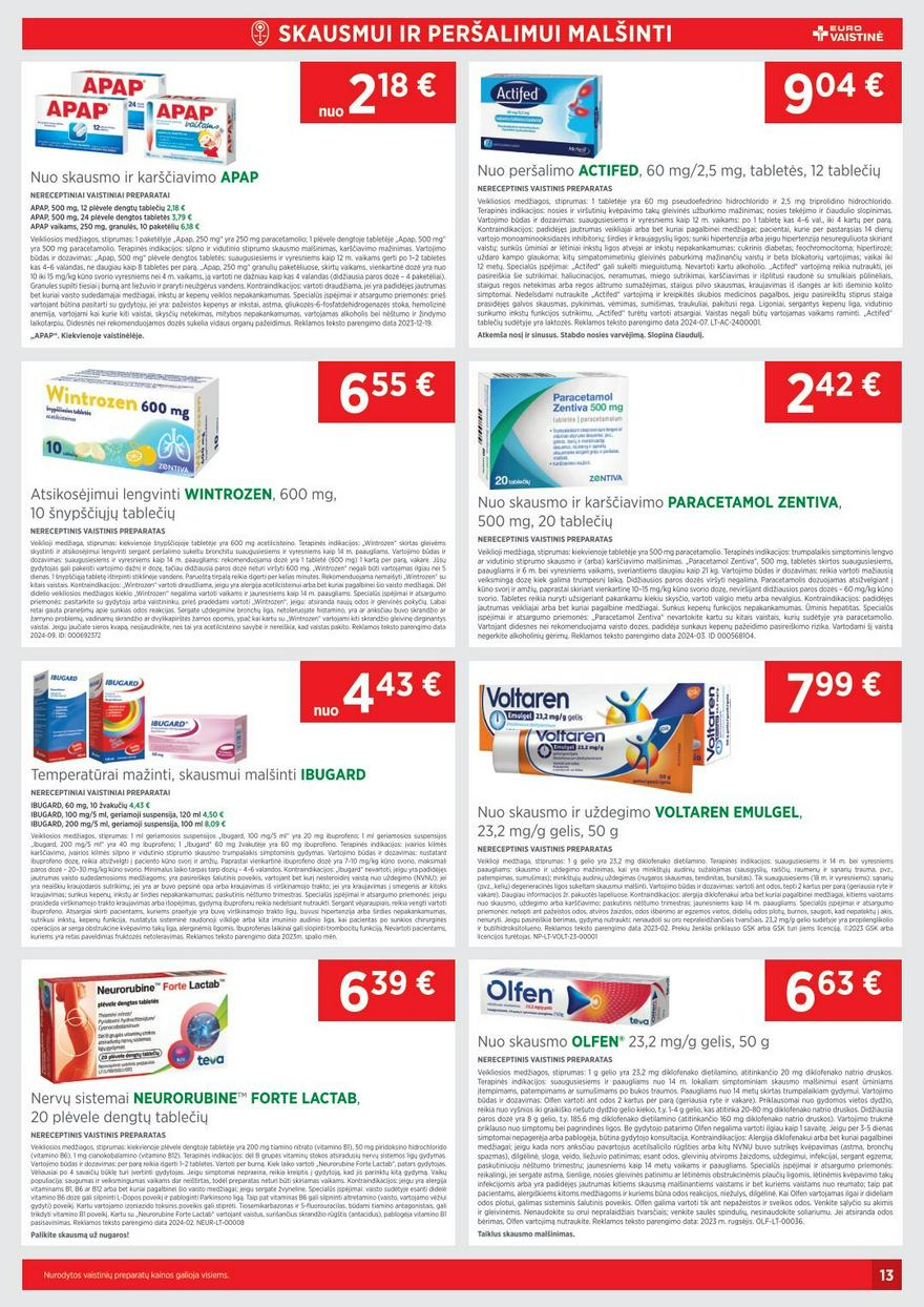 Euro vaistinė katalogas akcijos nuo 
  2024-11-01 iki 
  2024-11-30 | Leidinukas.lt puslapis 13