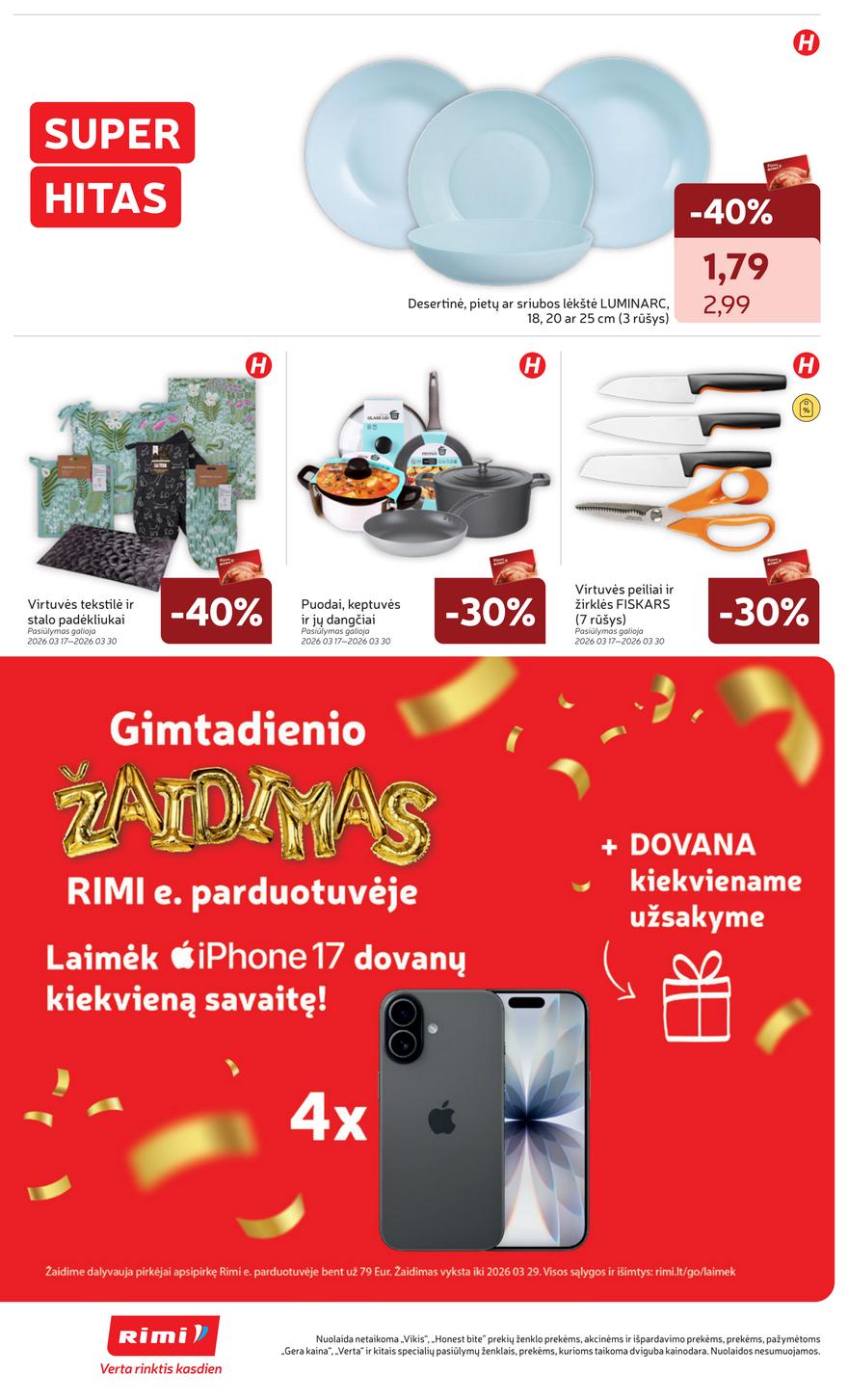 Rimi leidinys akcijos nuo 
  2026-03-24 iki 
  2026-03-30 | Leidinukas.lt puslapis 36