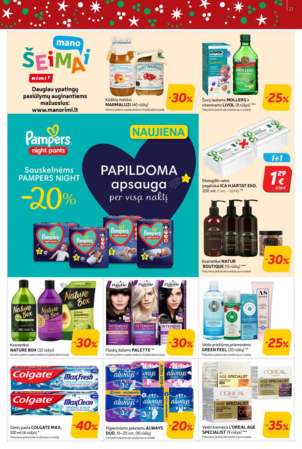 Rimi savaitinis leidinys akcijos nuo
2021-12-14 iki
2021-12-20 | Leidinukas.lt puslapis 21