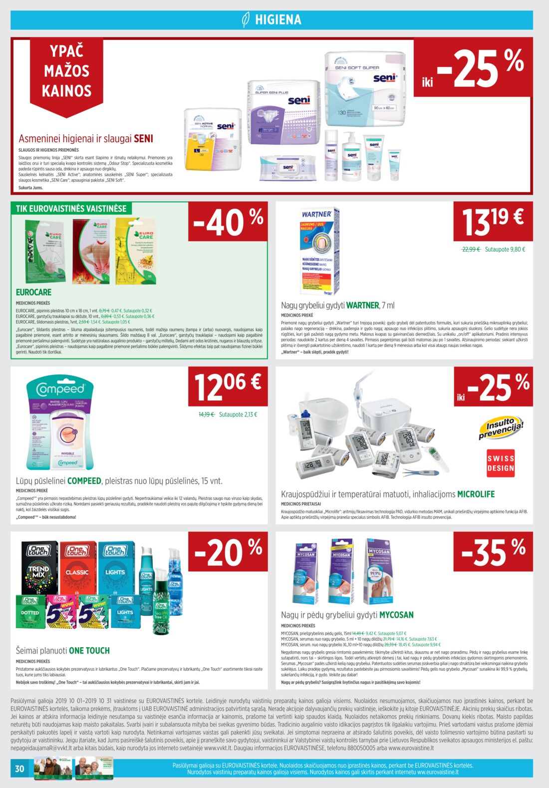 Euro vaistinė leidinys akcijos nuo 
  2019-10-01 iki 
  2019-10-31 | Leidinukas.lt puslapis 30
