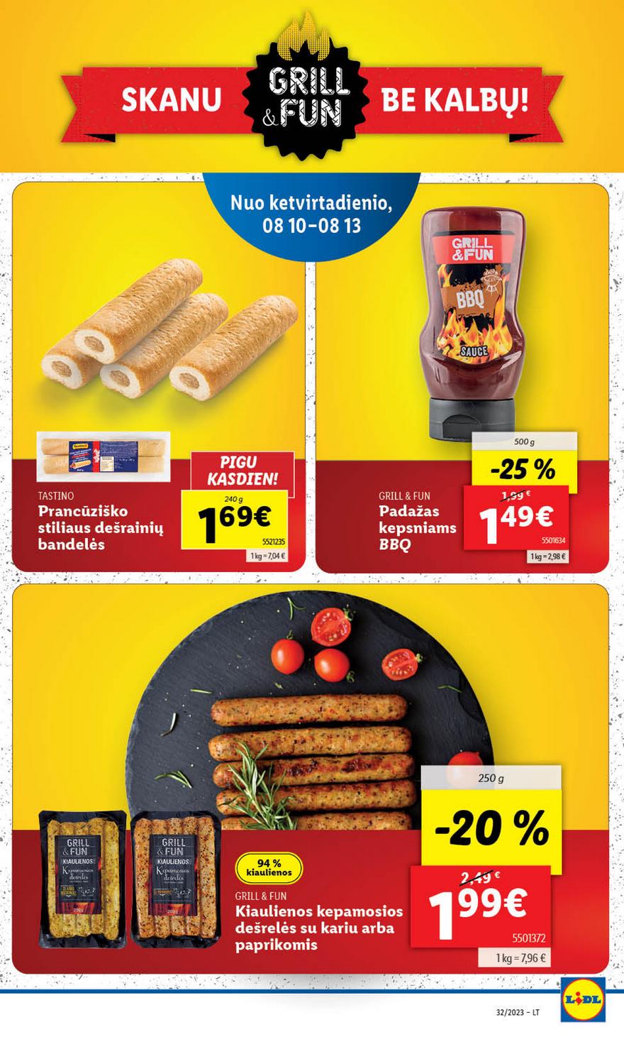 Lidl pasiūlymai akcijos nuo 
  2023-08-07 iki 
  2023-08-13 | Leidinukas.lt puslapis 32