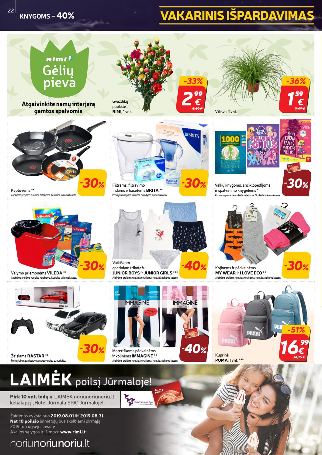 Rimi savaitinis leidinys akcijos nuo 
  2019-08-06 iki 
  2019-08-12 | Leidinukas.lt puslapis 22
