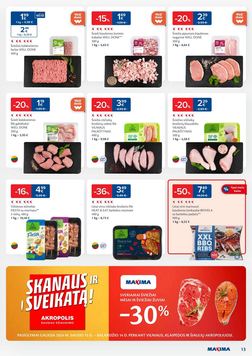 Maxima kaininis leidinys akcijos nuo 
  2024-02-13 iki 
  2024-02-19 | Leidinukas.lt puslapis 13