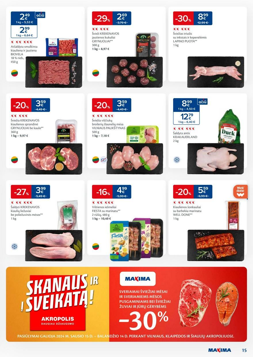 Maxima leidinys akcijos nuo 
  2024-03-19 iki 
  2024-03-25 | Leidinukas.lt puslapis 15