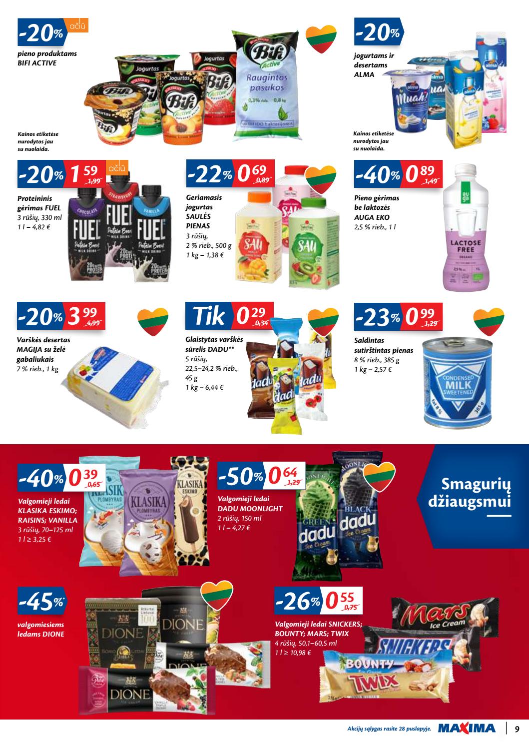 Maxima kaininis leidinys akcijos nuo 
  2020-03-17 iki 
  2020-03-23 | Leidinukas.lt puslapis 9