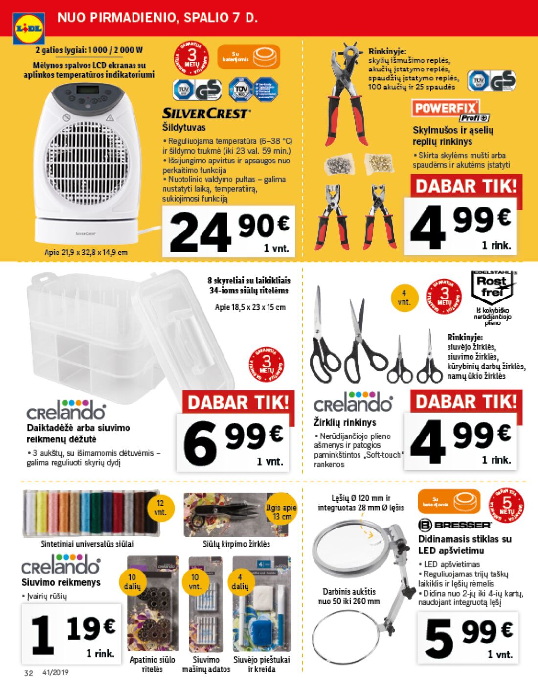 Lidl savaitinis leidinys akcijos nuo 
  2019-10-07 iki 
  2019-10-13 | Leidinukas.lt puslapis 32