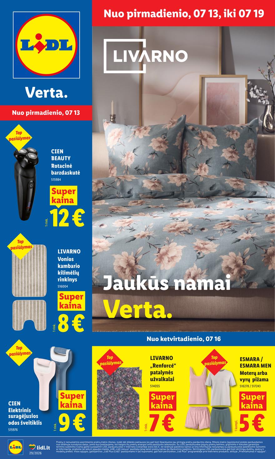 Lidl leidinys akcijos nuo 
  2026-07-13 iki 
  2026-07-19 | Leidinukas.lt puslapis 1