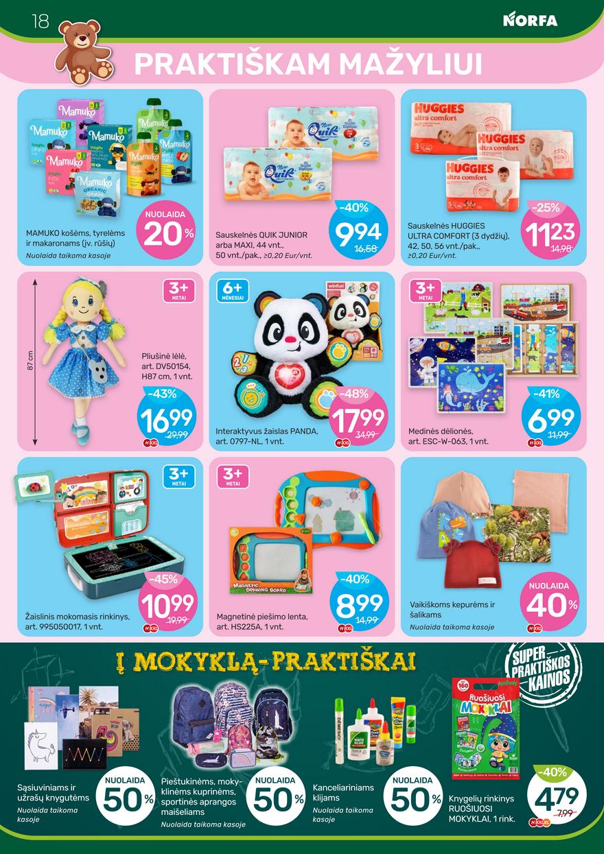 Norfos kaininis leidinys akcijos nuo 
  2023-09-21 iki 
  2023-10-04 | Leidinukas.lt puslapis 18