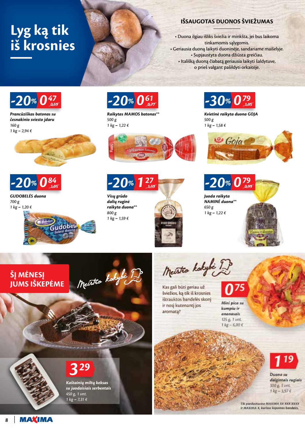 Maxima kaininis leidinys akcijos nuo 
  2019-12-03 iki 
  2019-12-09 | Leidinukas.lt puslapis 8