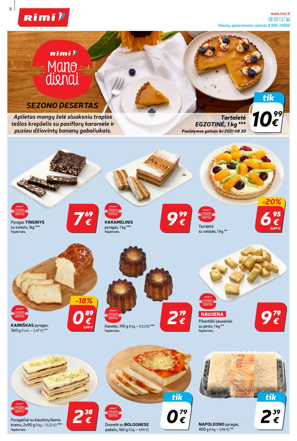 Rimi savaitinis leidinys akcijos nuo 
  2021-08-03 iki 
  2021-08-09 | Leidinukas.lt puslapis 8