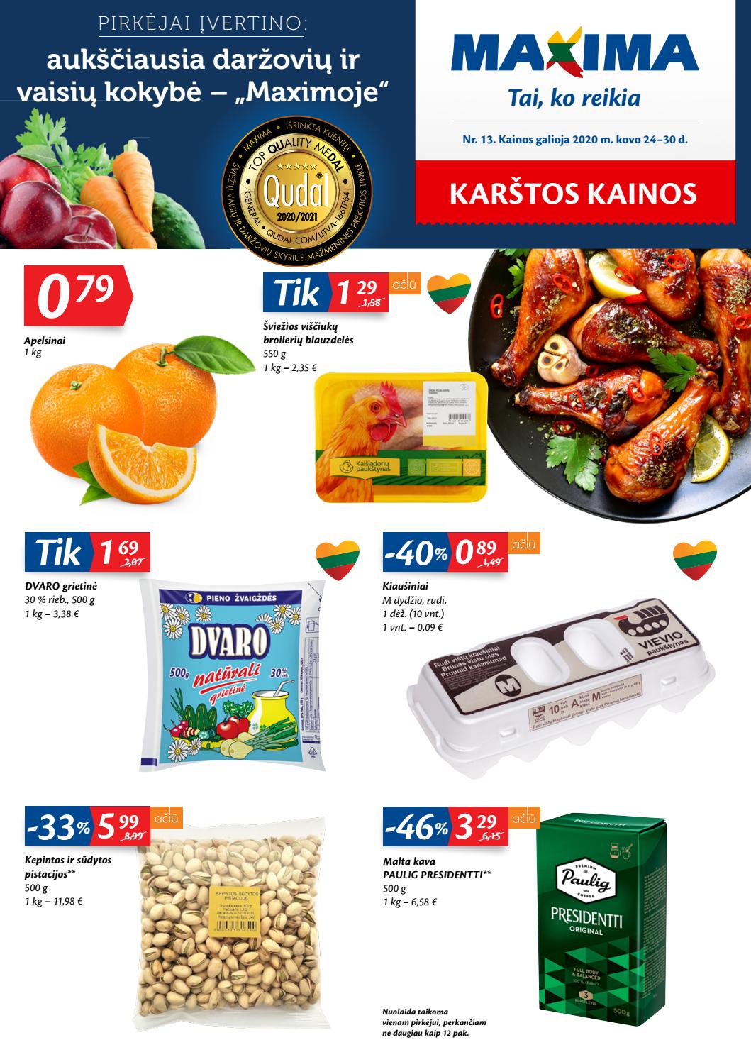 Maxima kaininis leidinys akcijos nuo 
  2020-03-24 iki 
  2020-03-30 | Leidinukas.lt puslapis 1