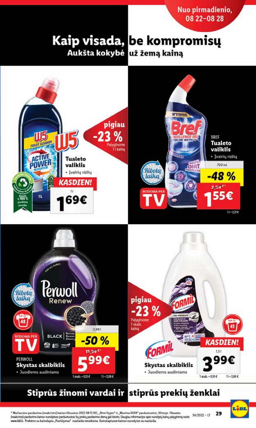 Lidl pasiūlymai akcijos nuo 
  2022-08-22 iki 
  2022-08-28 | Leidinukas.lt puslapis 29