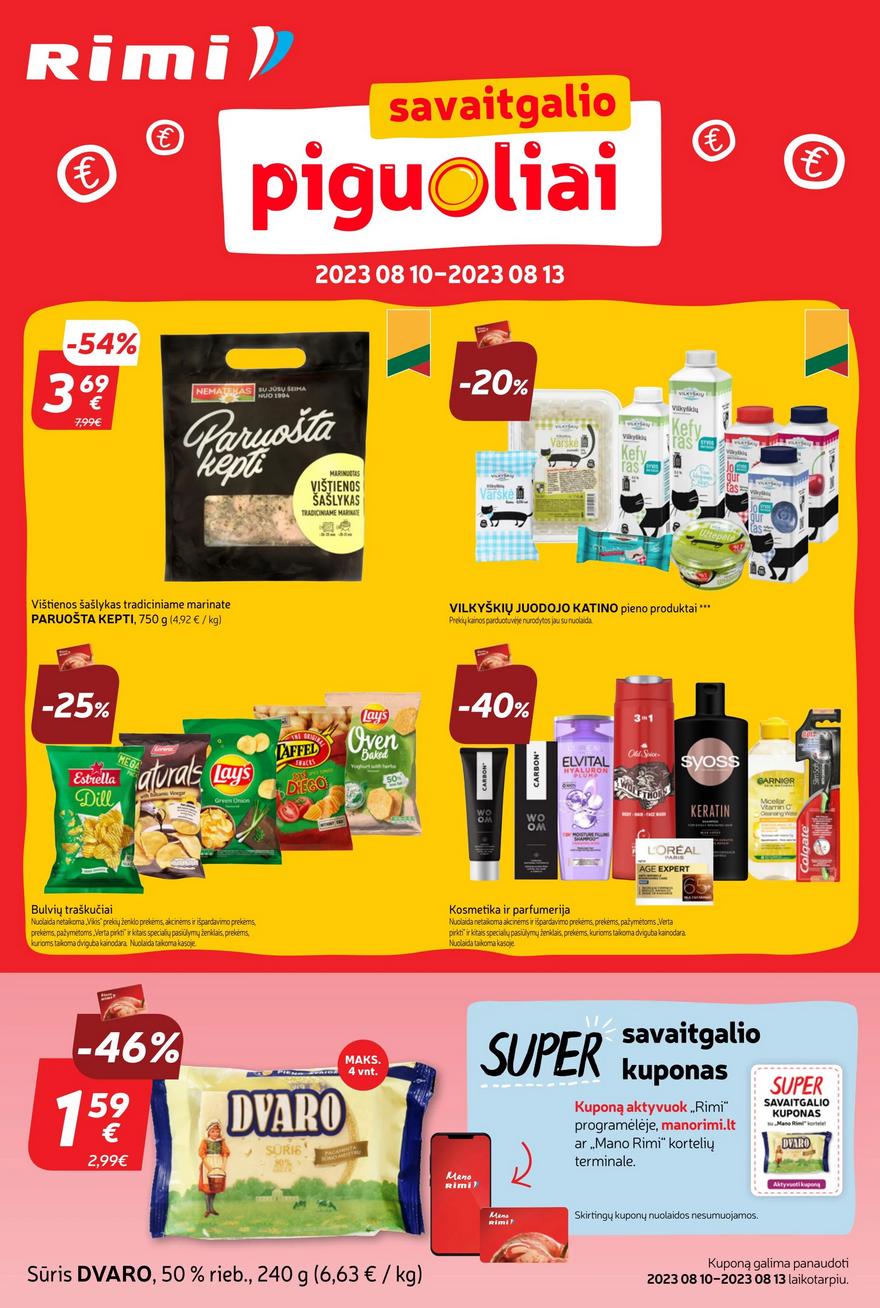 Rimi savaitinis leidinys akcijos nuo 
  2023-08-08 iki 
  2023-08-14 | Leidinukas.lt puslapis 31
