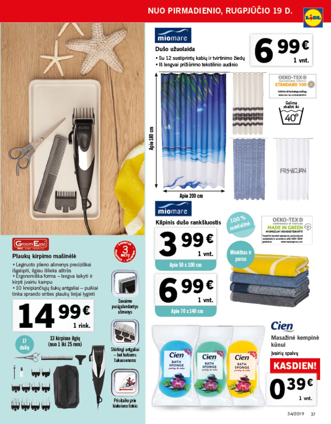 Lidl savaitinis leidinys akcijos nuo 
  2019-08-19 iki 
  2019-08-25 | Leidinukas.lt puslapis 37