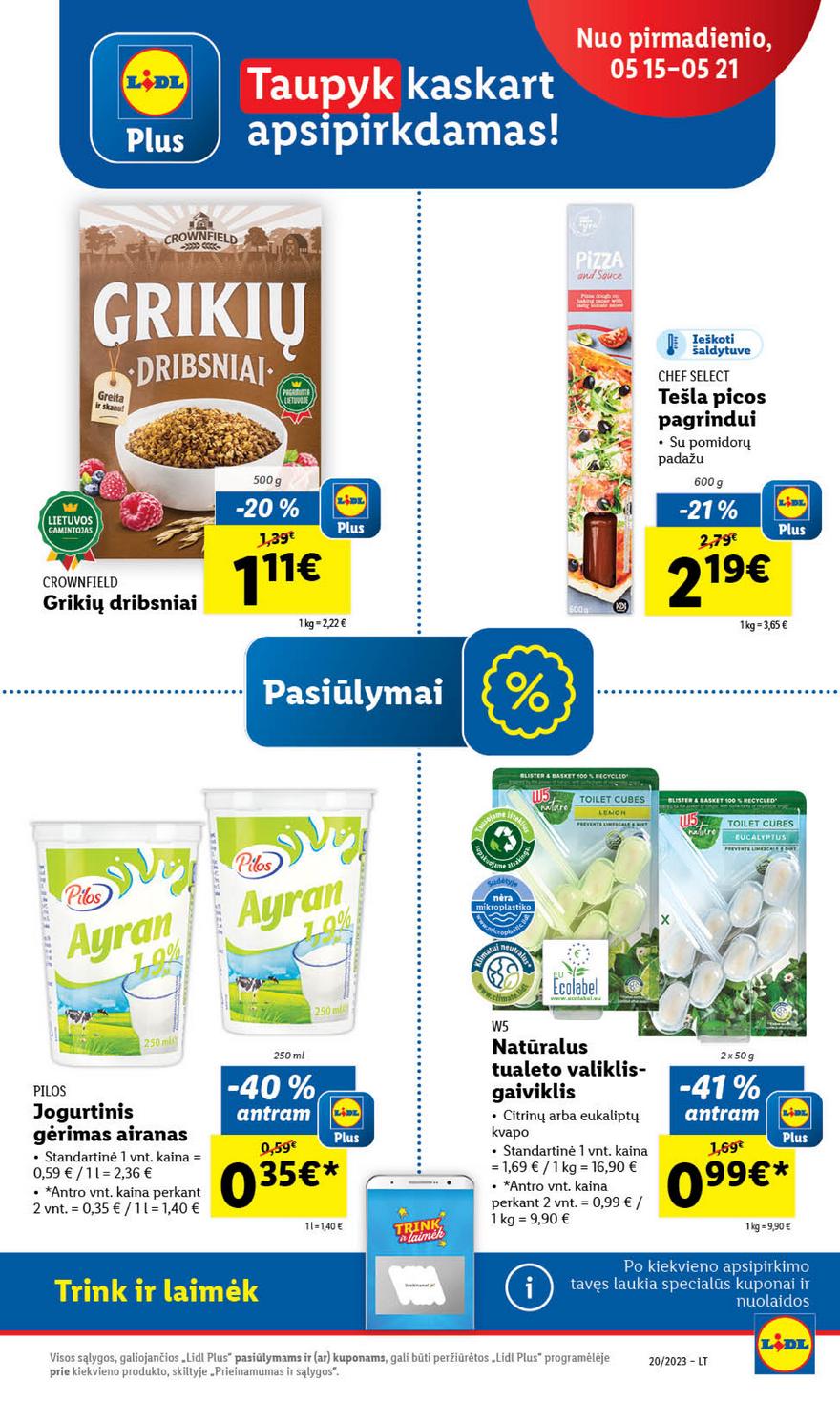 Lidl maisto prekių pasiūlymai akcijos nuo 
  2023-05-15 iki 
  2023-05-21 | Leidinukas.lt puslapis 20