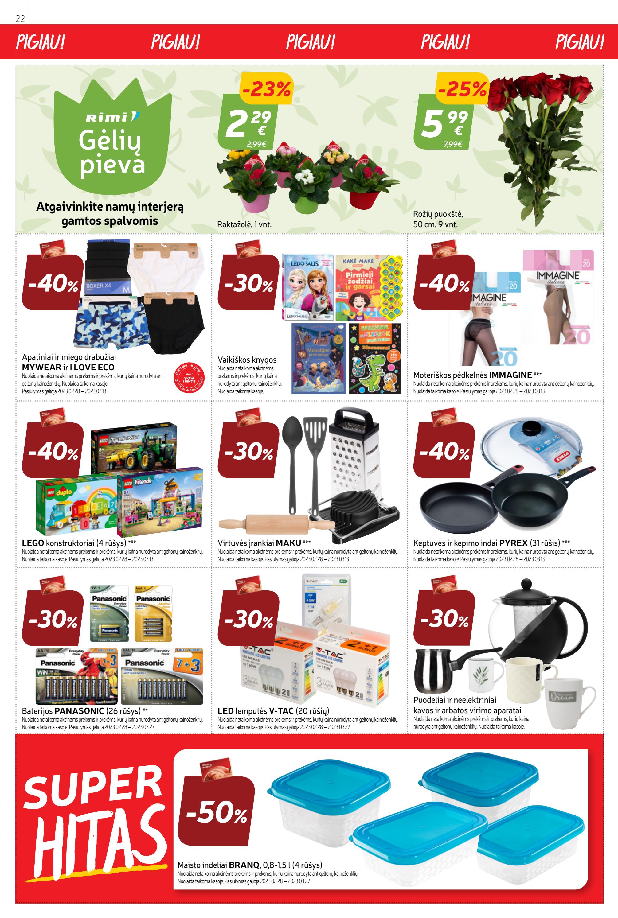Rimi savaitinis leidinys akcijos nuo 
  2023-02-28 iki 
  2023-03-06 | Leidinukas.lt puslapis 22