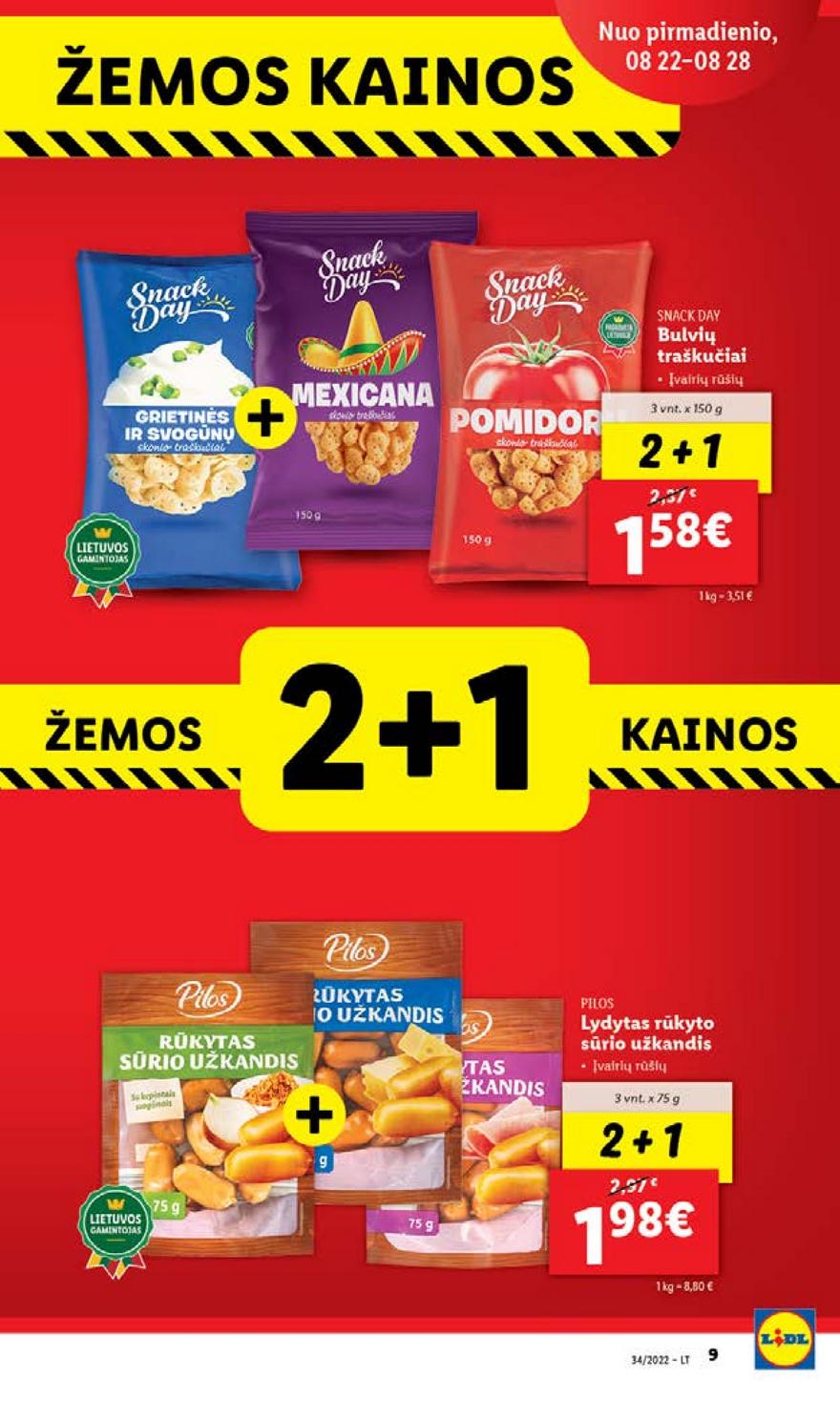 Lidl pasiūlymai akcijos nuo 
  2022-08-22 iki 
  2022-08-28 | Leidinukas.lt puslapis 9
