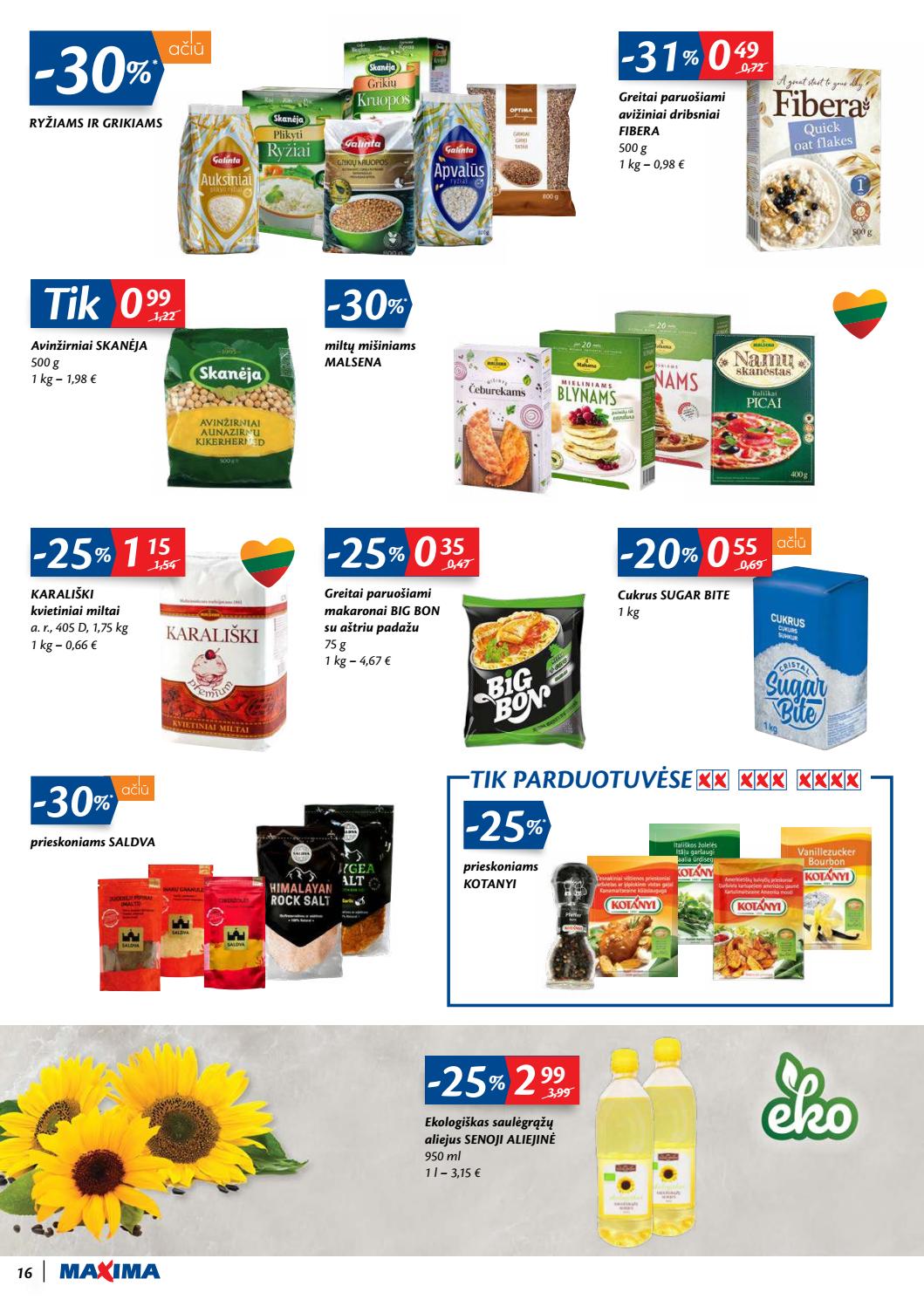 Maxima kaininis leidinys akcijos nuo 
  2020-07-21 iki 
  2020-07-27 | Leidinukas.lt puslapis 16