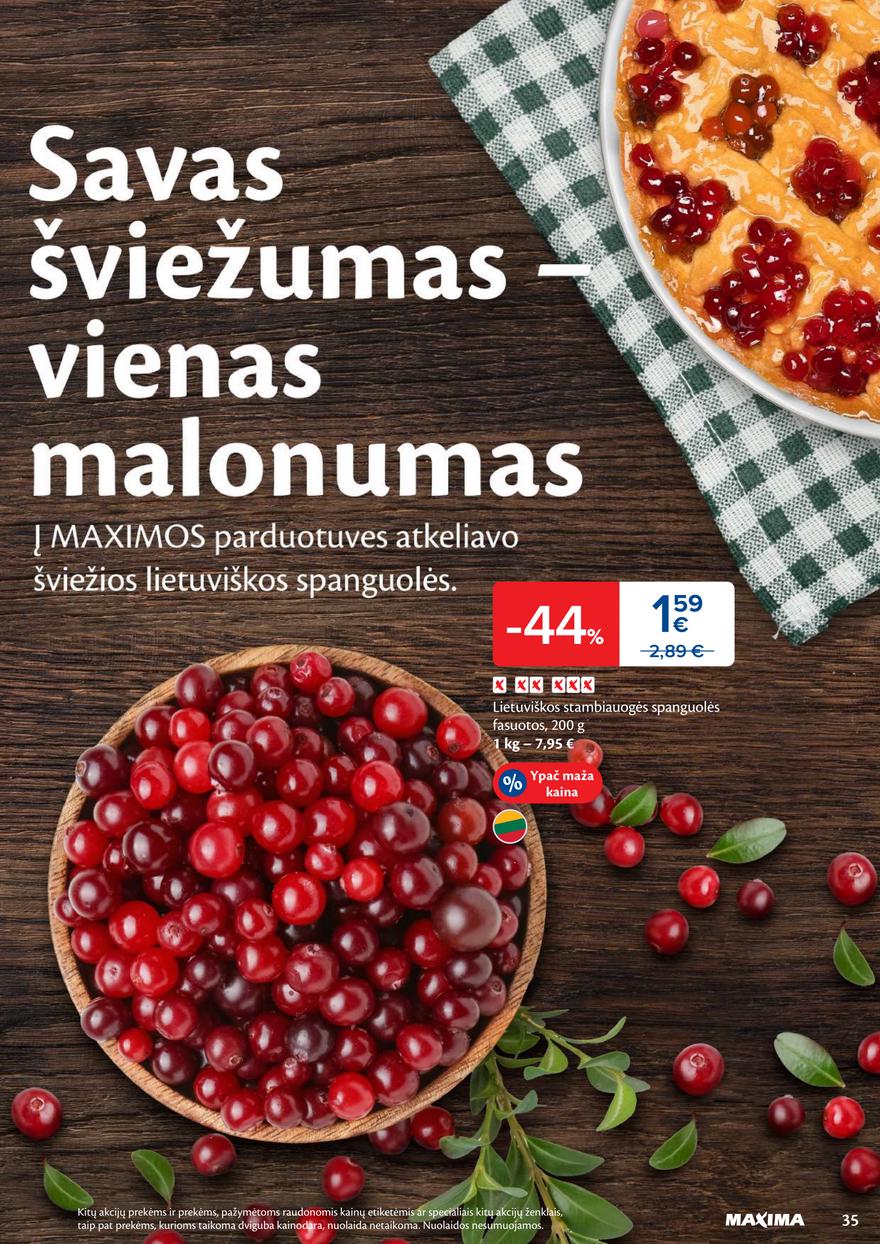 Maxima leidinukas akcijos nuo 
  2025-10-14 iki 
  2025-10-20 | Leidinukas.lt puslapis 35