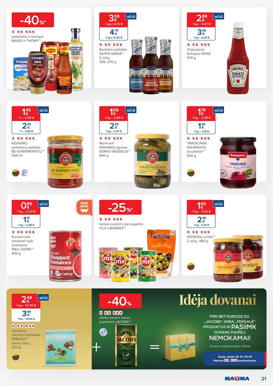 Maxima kaininis leidinys akcijos nuo 
  2023-08-29 iki 
  2023-09-04 | Leidinukas.lt puslapis 21