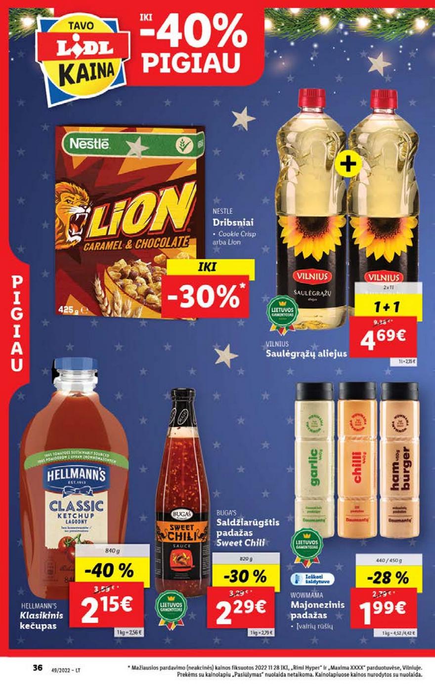 Lidl pasiūlymai akcijos nuo 
  2022-12-05 iki 
  2022-12-11 | Leidinukas.lt puslapis 36