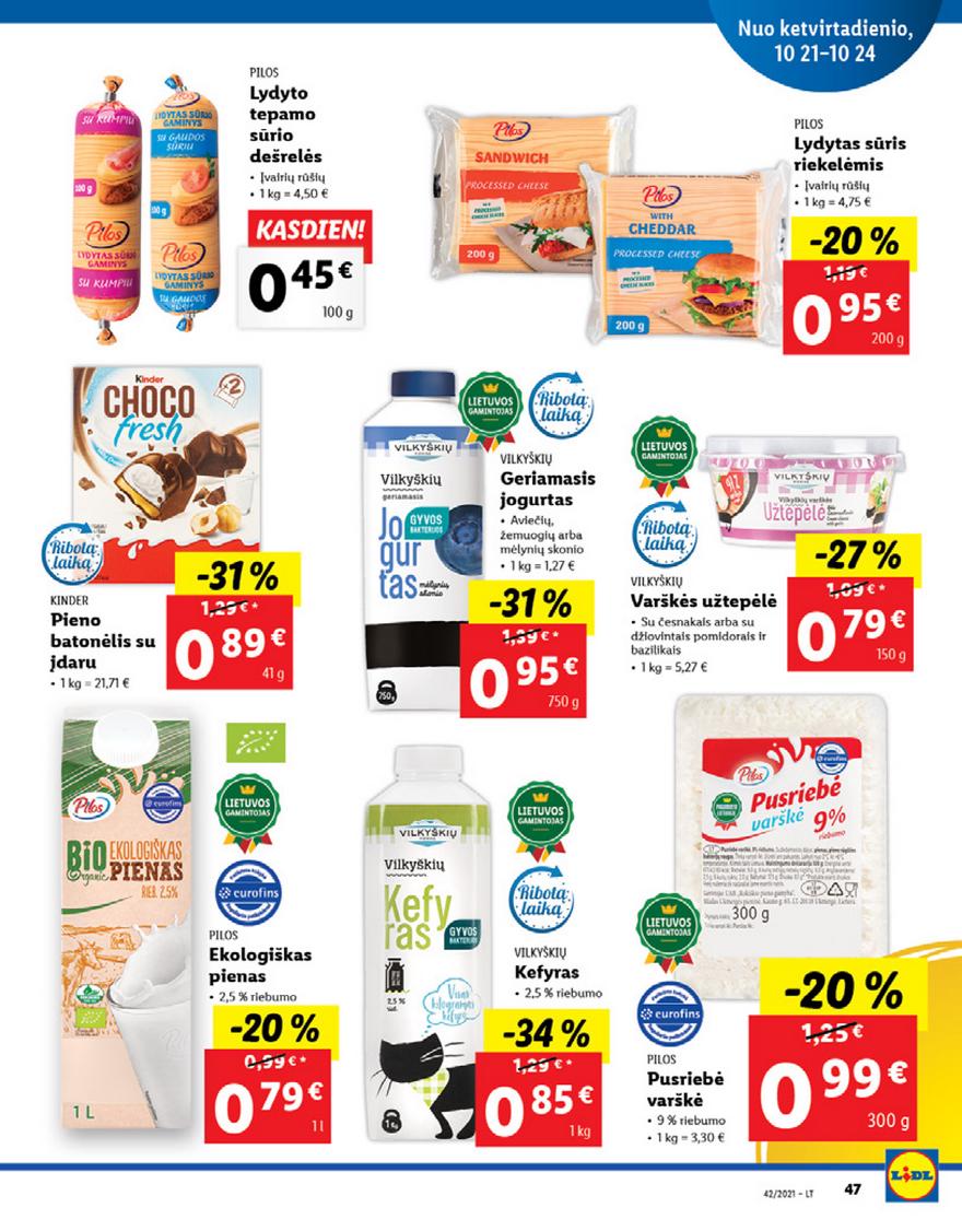 Lidl pasiūlymai akcijos nuo 
  2021-10-18 iki 
  2021-10-24 | Leidinukas.lt puslapis 47