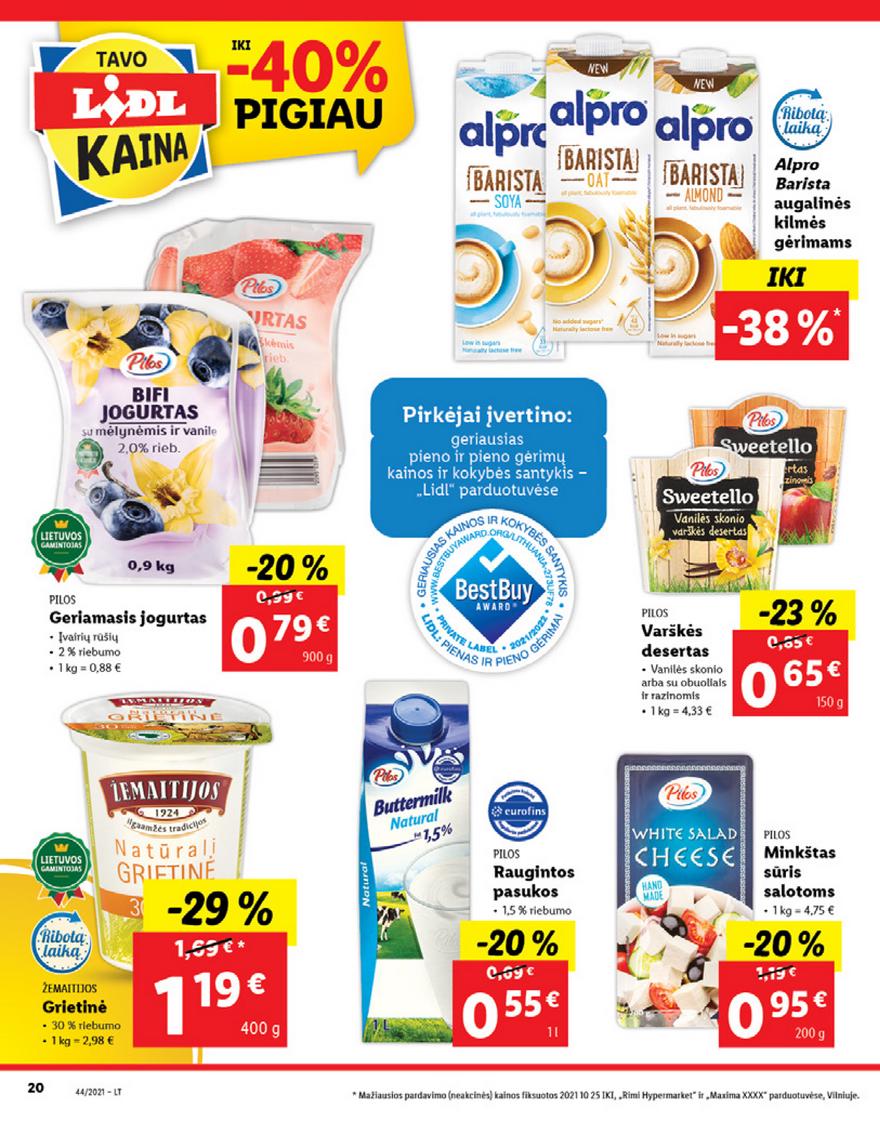 Lidl maisto prekių pasiūlymai akcijos nuo 
  2021-11-01 iki 
  2021-11-07 | Leidinukas.lt puslapis 20