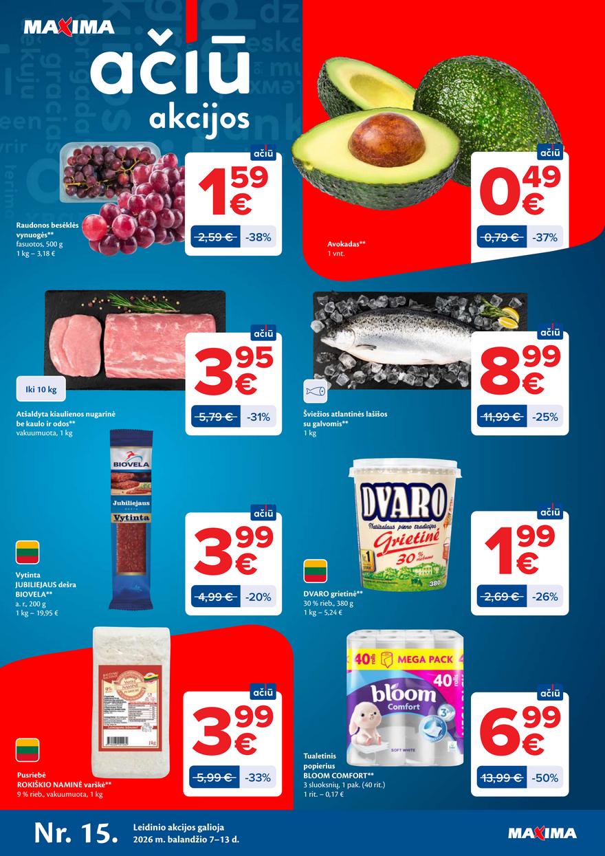 Maxima leidinys akcijos nuo 
  2026-04-07 iki 
  2026-04-13 | Leidinukas.lt puslapis 1