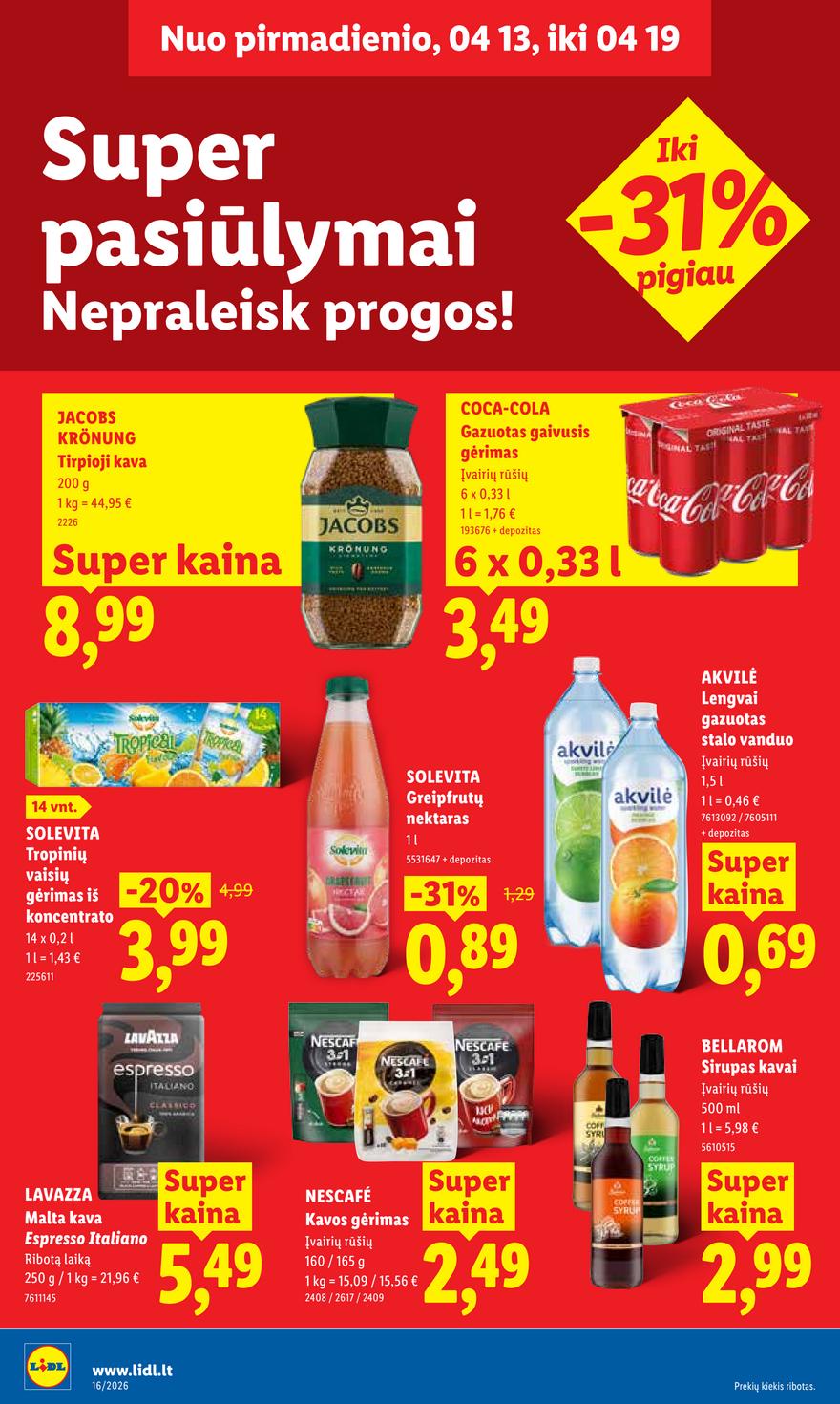 Lidl leidinys akcijos nuo 
  2026-04-13 iki 
  2026-04-19 | Leidinukas.lt puslapis 18