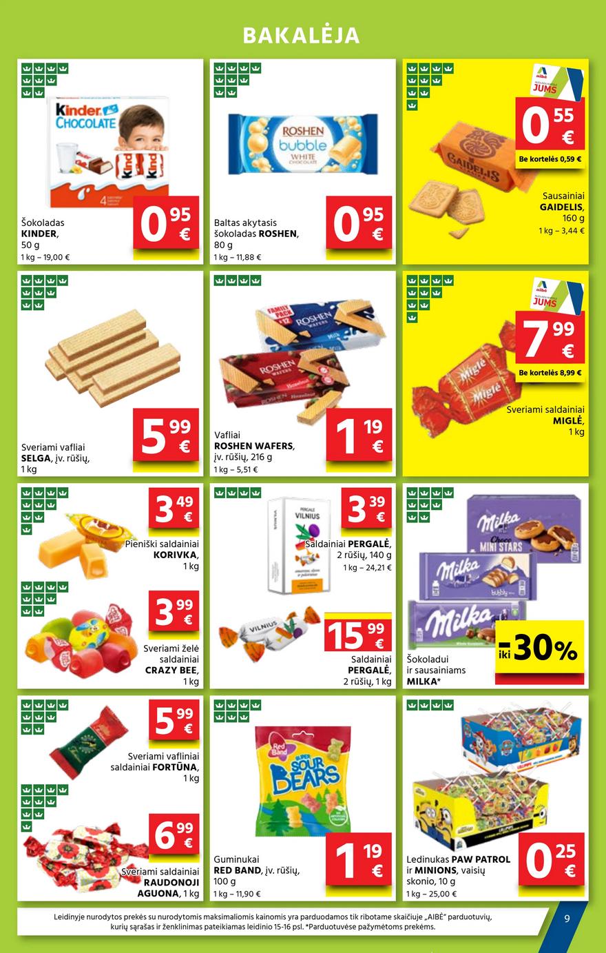 Aibė leidinys 6 akcijos nuo 
  2025-03-20 iki 
  2025-04-02 | Leidinukas.lt puslapis 9