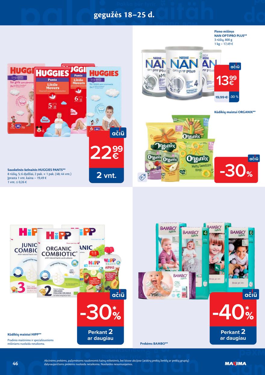 Maxima leidinys akcijos nuo 
  2026-05-19 iki 
  2026-05-25 | Leidinukas.lt puslapis 46