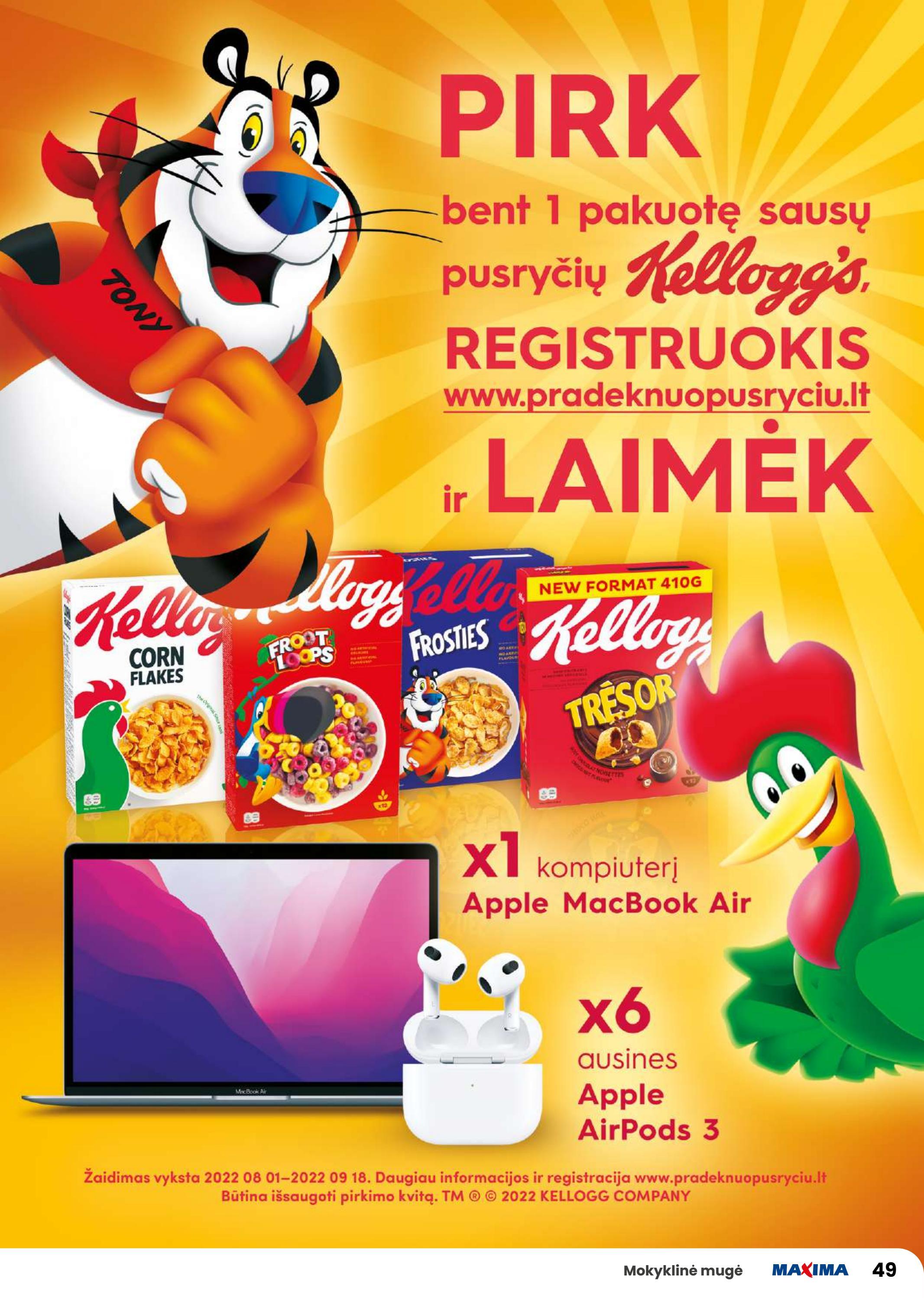 Maxima leidinys akcijos nuo 
  2022-07-28 iki 
  2022-09-07 | Leidinukas.lt puslapis 49