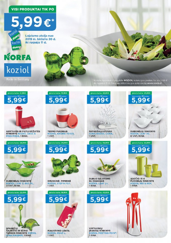 Norfa kaininis leidinys akcijos nuo 
  2019-07-25 iki 
  2019-08-07 | Leidinukas.lt puslapis 16