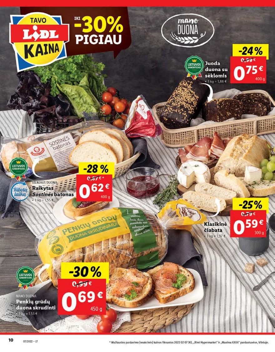 Lidl maisto prekių pasiūlymai akcijos nuo 
  2022-02-14 iki 
  2022-02-20 | Leidinukas.lt puslapis 10