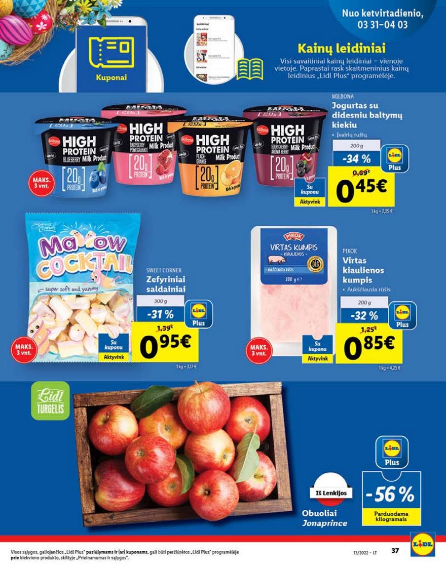 Lidl maisto prekių pasiūlymai akcijos nuo 
  2022-03-28 iki 
  2022-04-03 | Leidinukas.lt puslapis 37