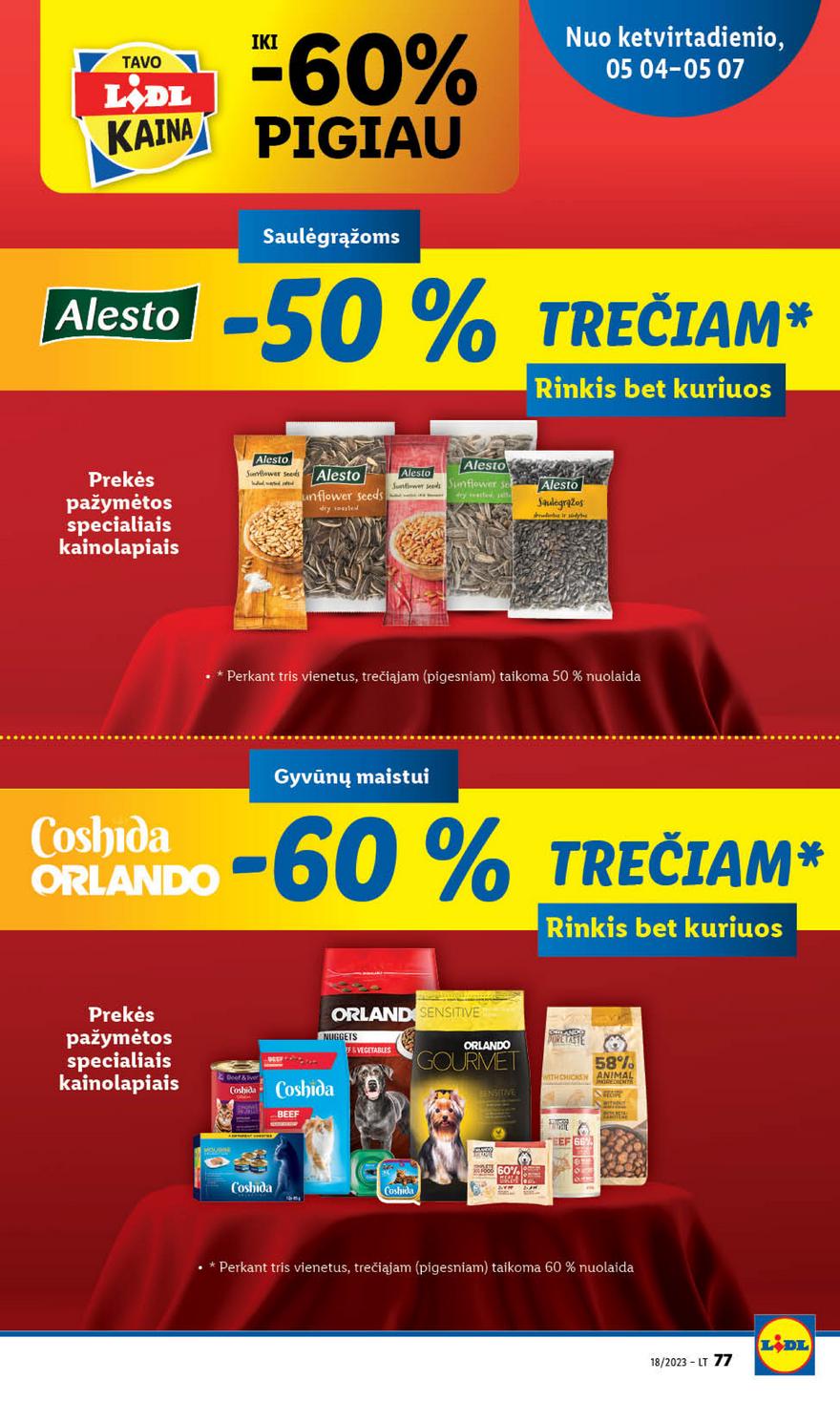 Lidl pasiūlymai akcijos nuo 
  2023-05-01 iki 
  2023-05-07 | Leidinukas.lt puslapis 77