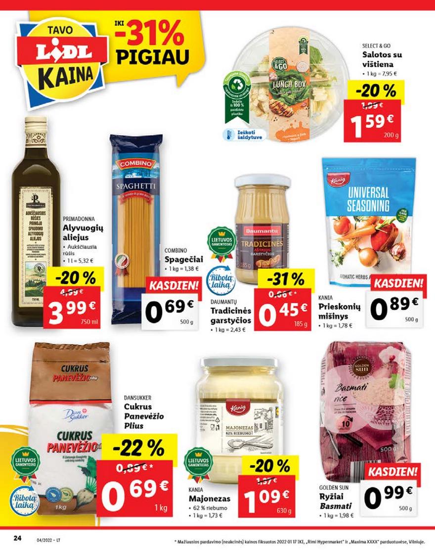 Lidl pasiūlymai akcijos nuo 
  2022-01-24 iki 
  2022-01-30 | Leidinukas.lt puslapis 24