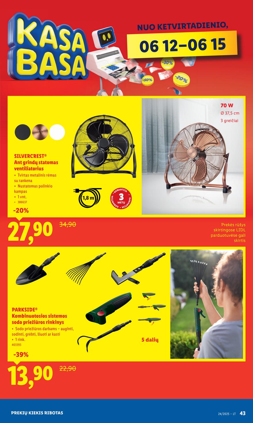 Lidl ne maisto leidinys akcijos nuo 
  2025-06-09 iki 
  2025-06-15 | Leidinukas.lt puslapis 43