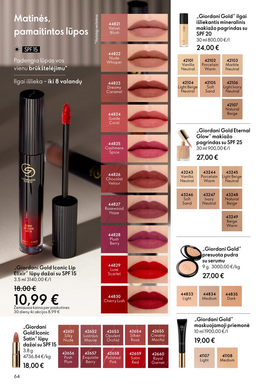 Oriflame katalogas akcijos nuo 
  2026-03-11 iki 
  2026-03-31 | Leidinukas.lt puslapis 64