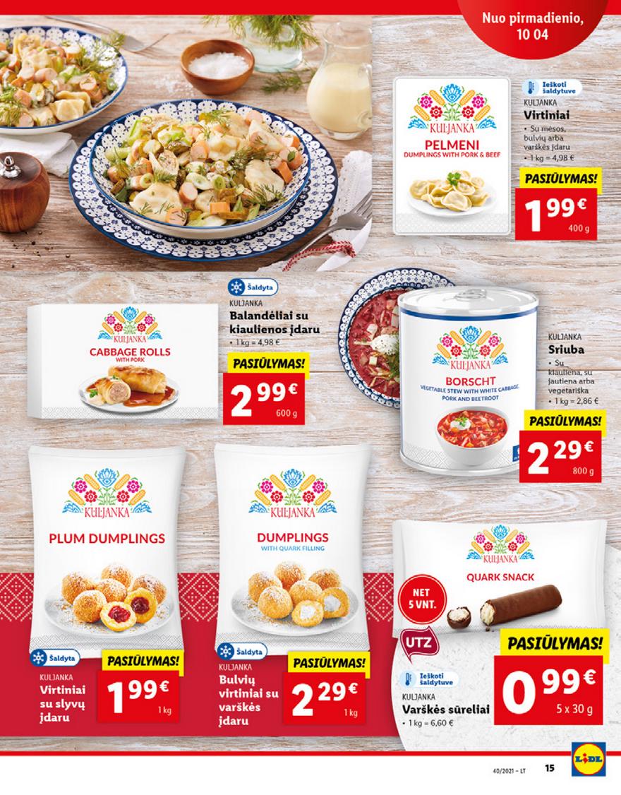 Lidl maisto prekių pasiūlymai akcijos nuo 
  2021-10-04 iki 
  2021-10-10 | Leidinukas.lt puslapis 15