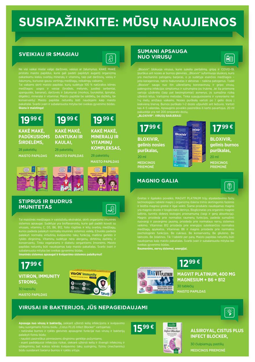 Euro vaistinė leidinys akcijos nuo 
  2021-10-01 iki 
  2021-11-03 | Leidinukas.lt puslapis 5