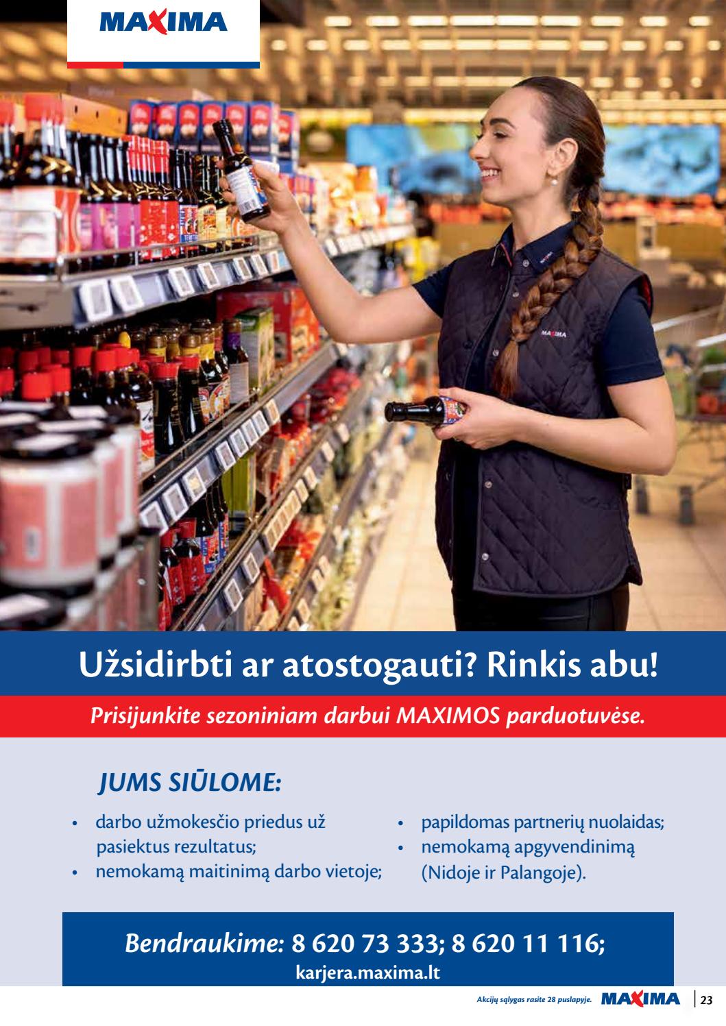 Maxima kaininis leidinys akcijos nuo 
  2020-06-09 iki 
  2020-06-15 | Leidinukas.lt puslapis 23