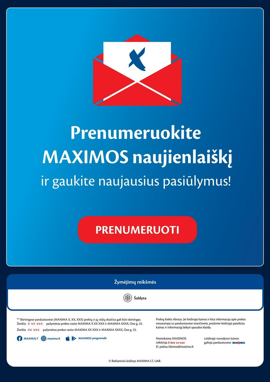 Maxima leidinys akcijos nuo 
  2023-10-31 iki 
  2023-11-27 | Leidinukas.lt puslapis 19
