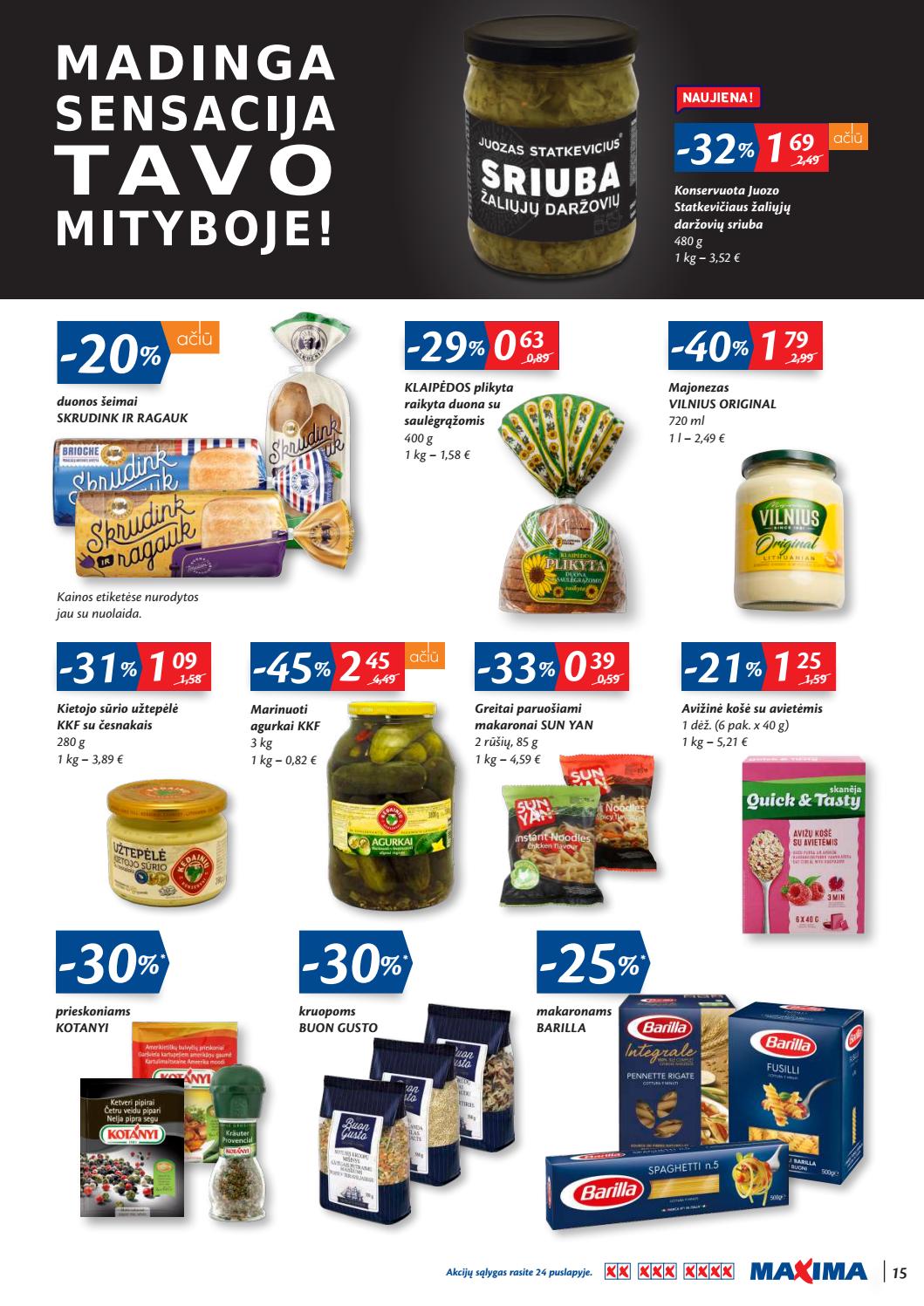 Maxima kaininis leidinys akcijos nuo 
  2019-11-21 iki 
  2019-12-04 | Leidinukas.lt puslapis 15