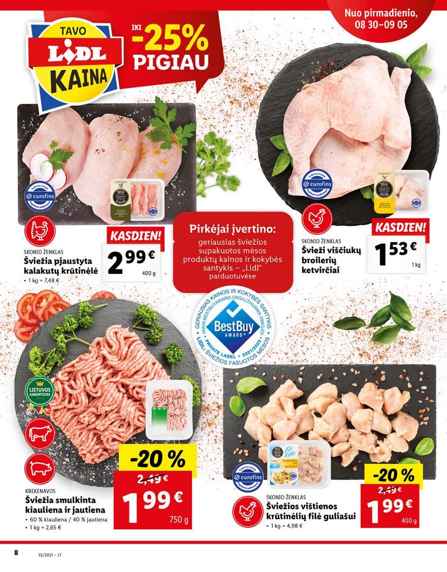Lidl maisto prekių pasiūlymai akcijos nuo 
  2021-08-30 iki 
  2021-09-05 | Leidinukas.lt puslapis 8