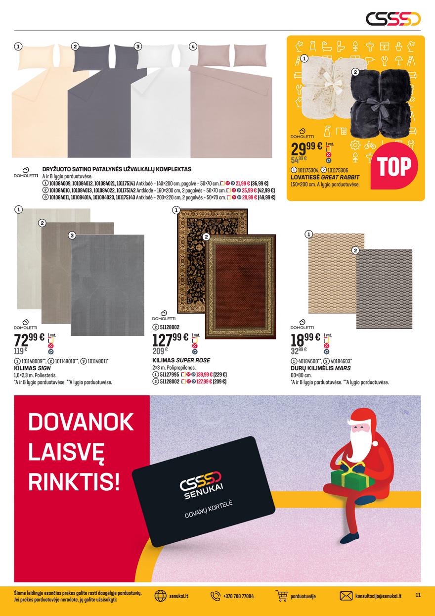 Senukai leidinys akcijos nuo 
  2025-12-10 iki 
  2026-01-05 | Leidinukas.lt puslapis 11