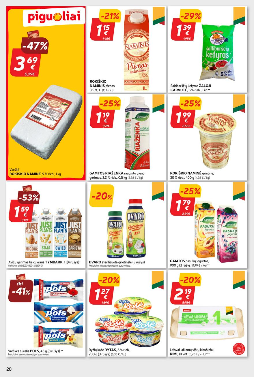 Rimi savaitinis leidinys akcijos nuo 
  2023-08-28 iki 
  2023-09-03 | Leidinukas.lt puslapis 20