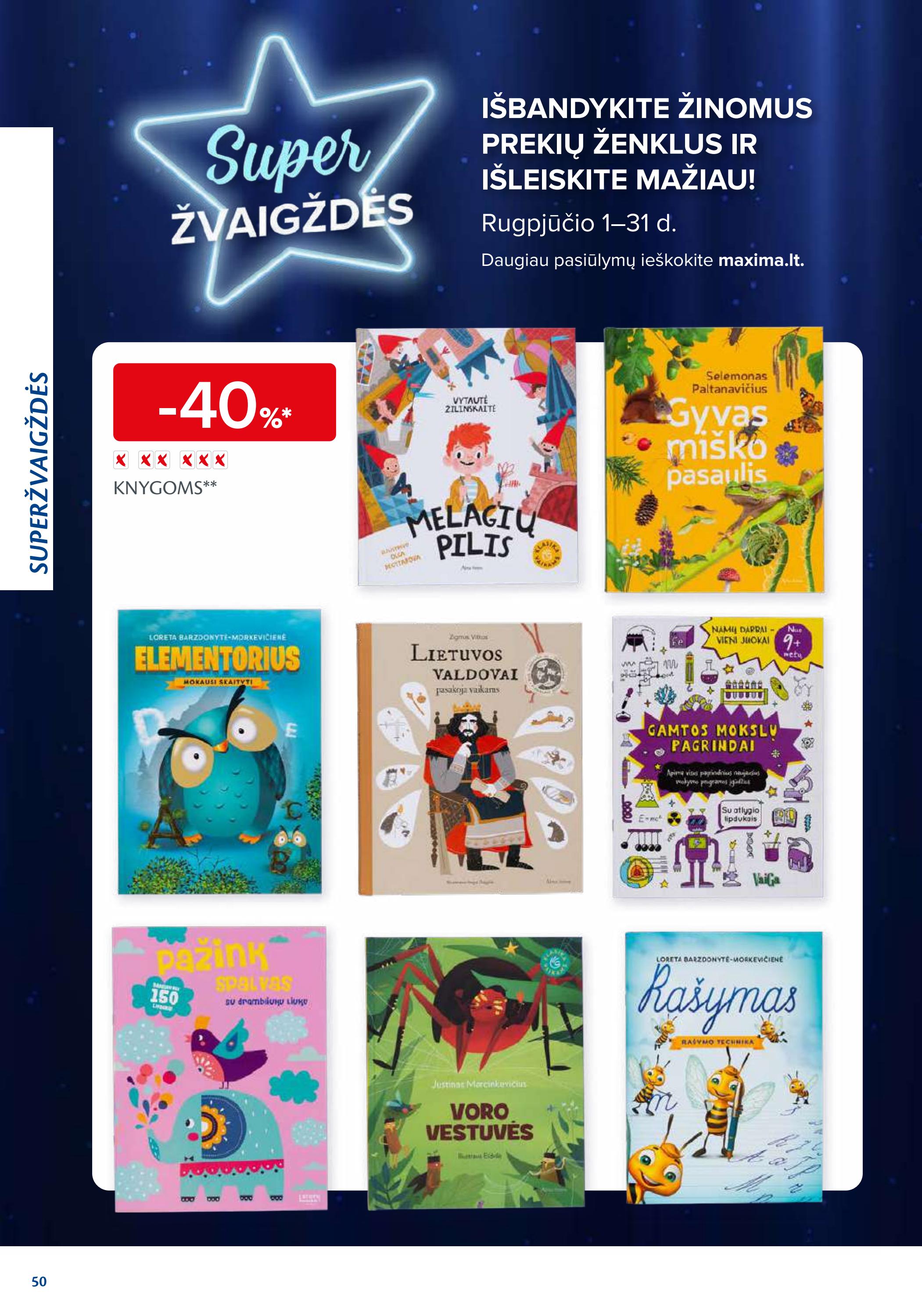 Maxima leidinys akcijos nuo 
  2023-07-27 iki 
  2023-09-06 | Leidinukas.lt puslapis 50